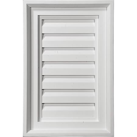 Ekena Millwork Vertical Urethane Gable Vent Louver, Non-Functional, 15"W x 14"H GVVE15X14D